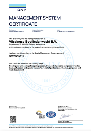 ISO 9001 certificate